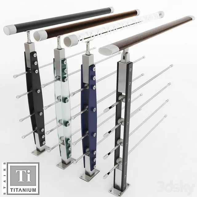 Balusters Titanium HR_1014_1015_1016_1811 3dsMax Model