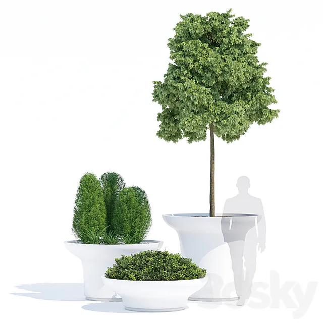 Balzac planters 3DS Max Model