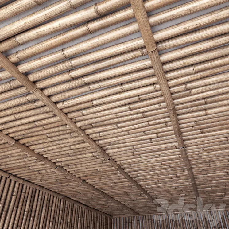 Bamboo ceiling \/ Bamboo ceiling 3DS Max