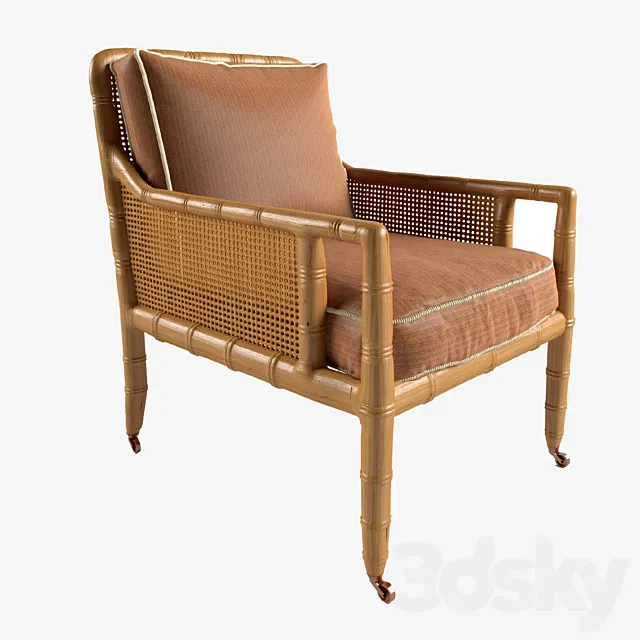 Bamboo chair regency 3ds Max