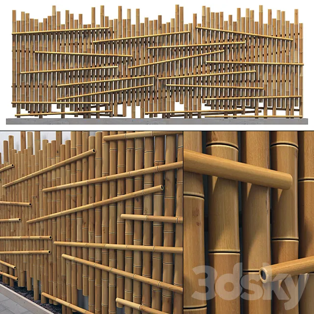 Bamboo decor n14 3ds Max