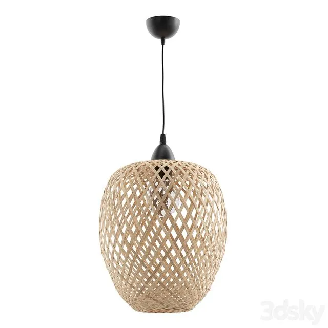 Bamboo Pendant Lamp Light Wood BOMU 3dsMax Model