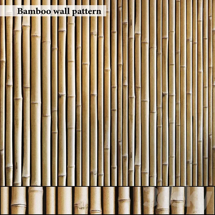 Bamboo wall seamless 3DS Max