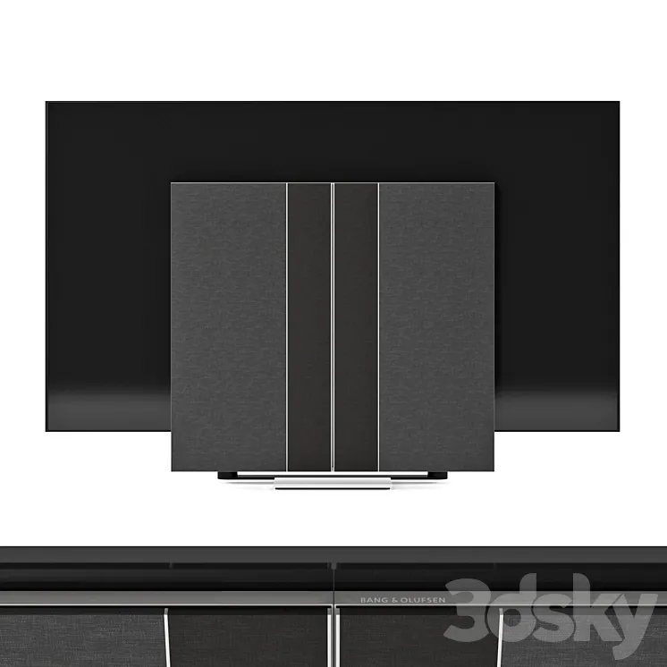BANG & OLUFSEN BEOVISION HARMONY 65“and 77“ Gray Melange Fabric 3DS Max
