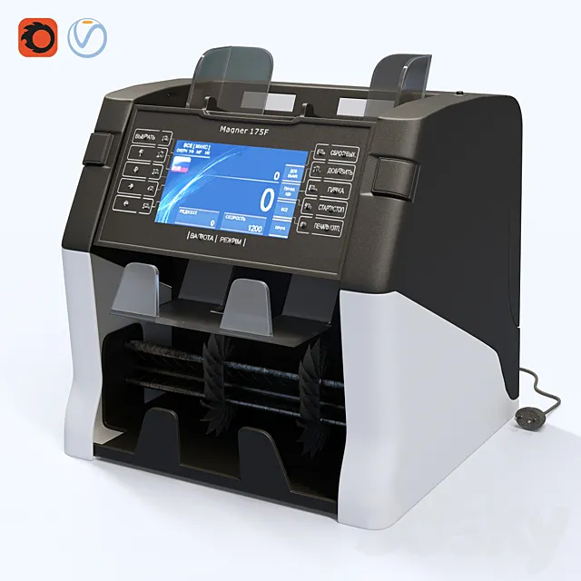 Banknote counter Magner 175F 3ds Max