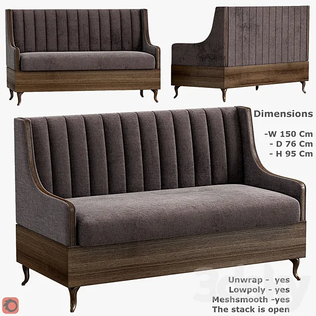 Banquet for Restaurant and Cafe 3ds Max