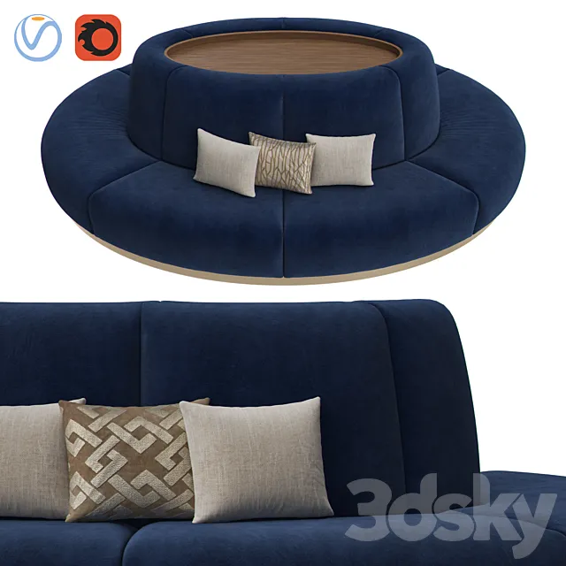 BANQUET Seating 003 3DSMax File