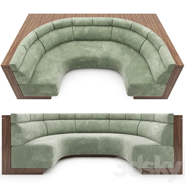 Banquette 3ds Max