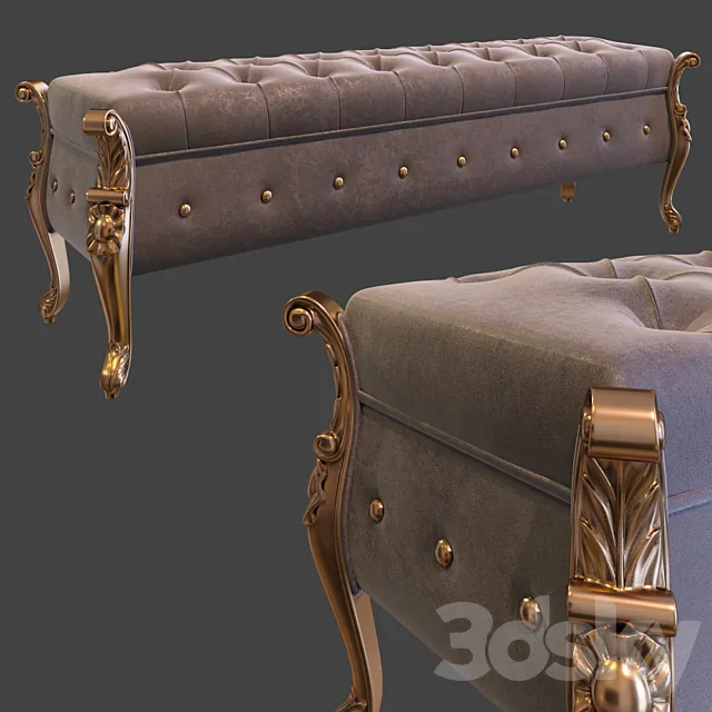 Banquette 3DS Max Model