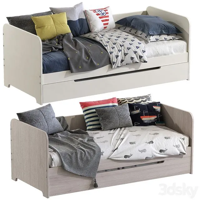 Banquette Lit Gigogne Bed 3dsMax Model