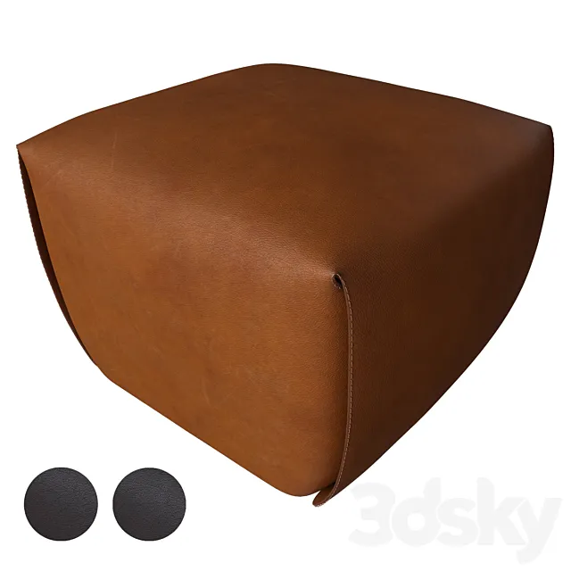 BAO NATURAL LEATHER OTTOMAN BY VIOLA TONUCCI 3DS Max Model