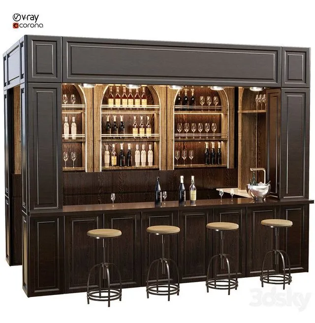 Bar 02 3dsMax Model
