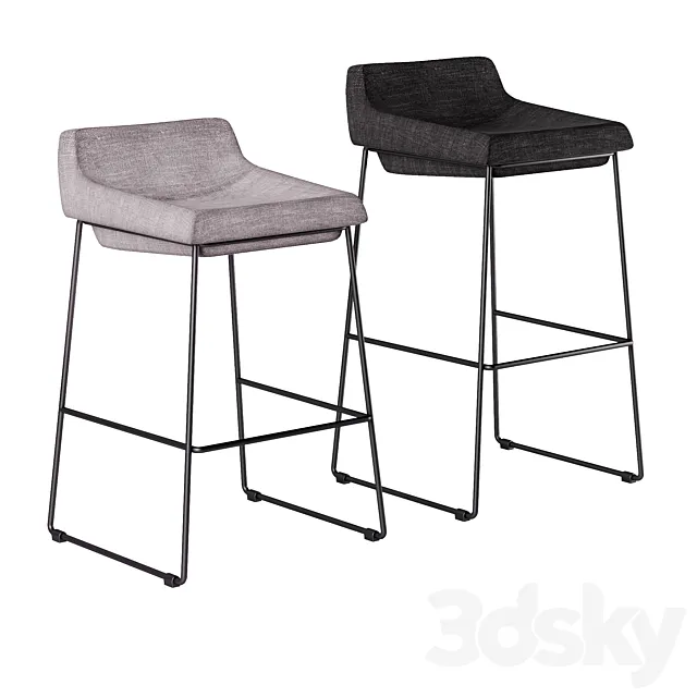 Bar and semi-bar stool Concepto COMFY 3ds Max