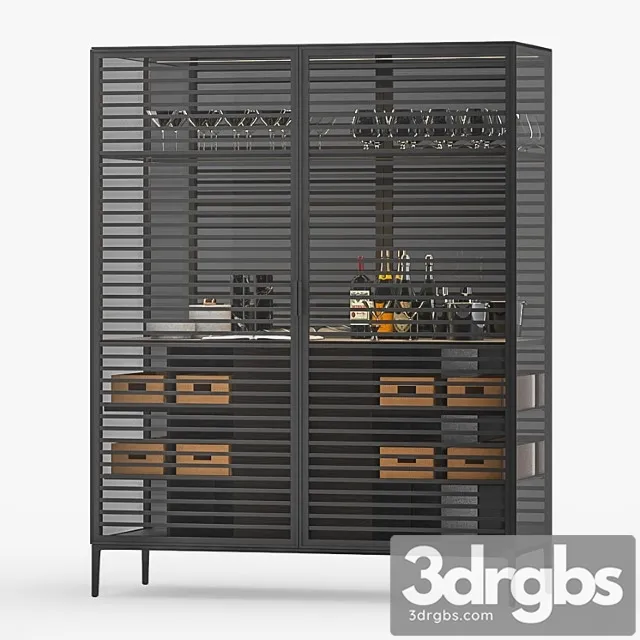 Bar cabinet Alambra Rimadesio N3 3dsmax Download