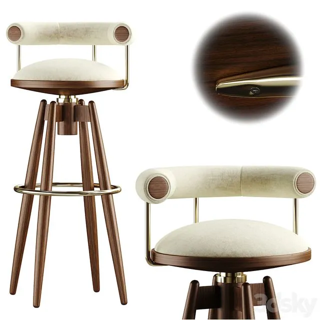 Bar Chair DYLAN 3dsMax Model