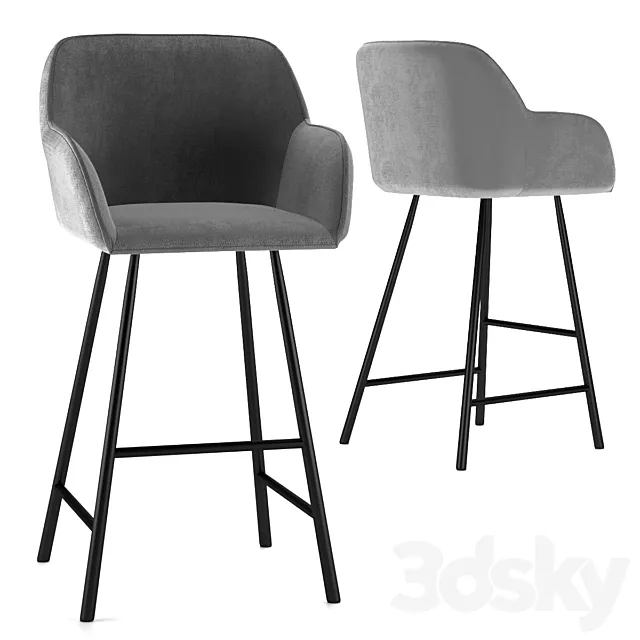 Bar chair Kevin 3ds Max