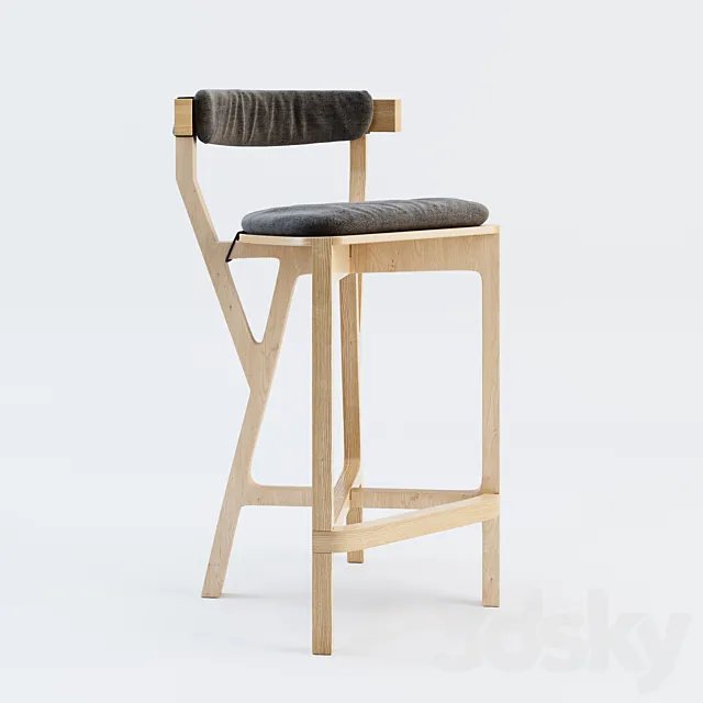 BAR CHAIR OBJECT № 3ds Max