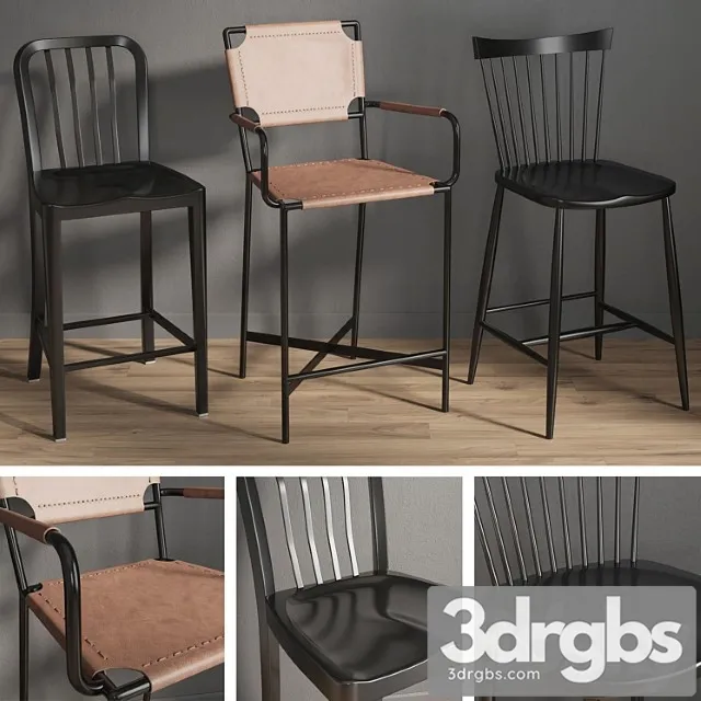 Bar chairs 2 2 3dsmax Download