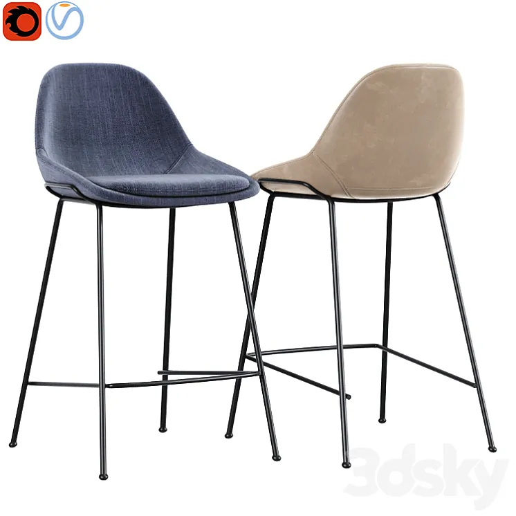 Bar & Counter Stool 3DS Max