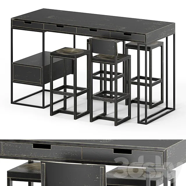 Bar furniture set ARCHPOLE 3ds Max