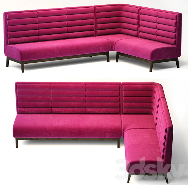 Bar seating sofa 3DS Max Model