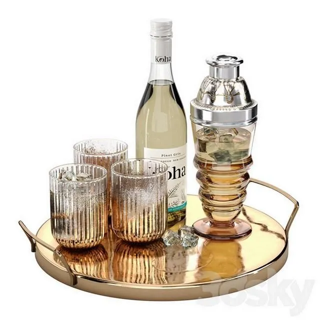Bar Set 3dsMax Model