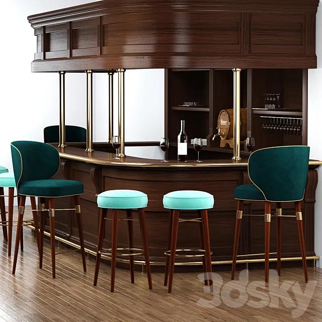 Bar set by Ottiu 3DS Max Model