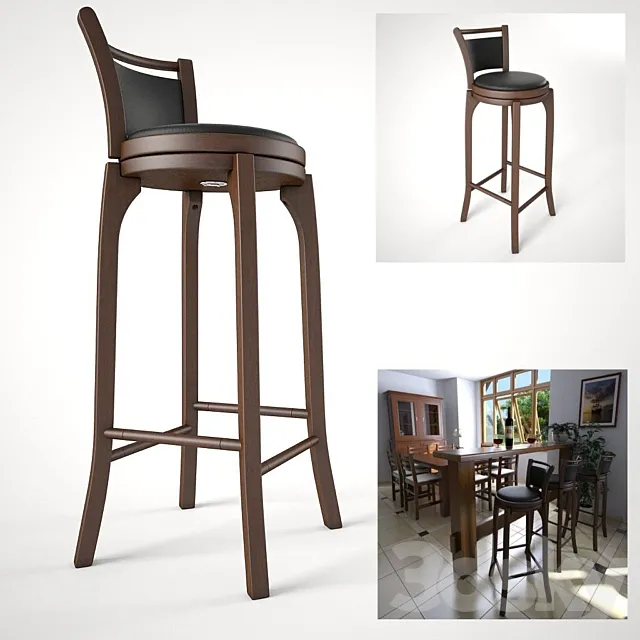 Bar Stool 3ds Max