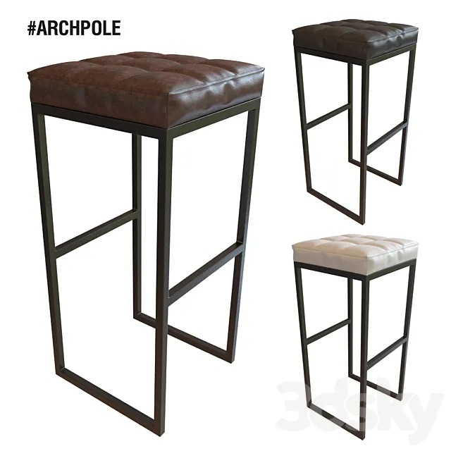 Bar stool Archpole Chocolate moon bar 3ds Max