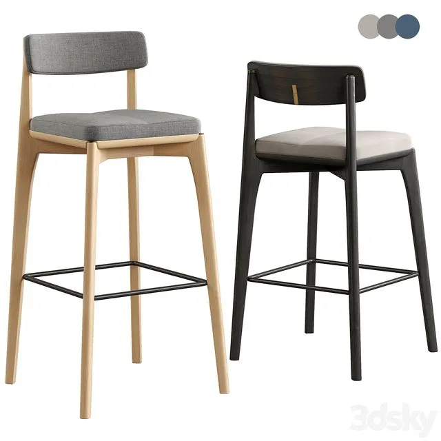 Bar stool Aska. Latitude 3dsMax Model