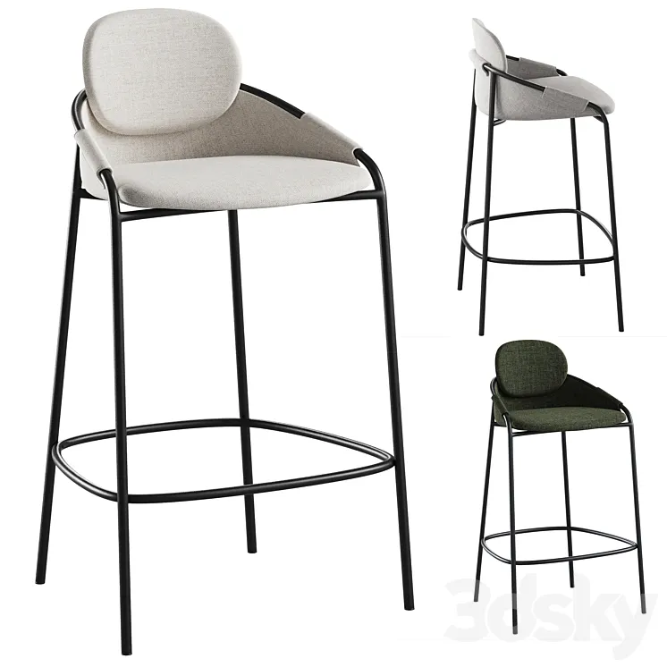 Bar stool Claudio 3DS Max Model