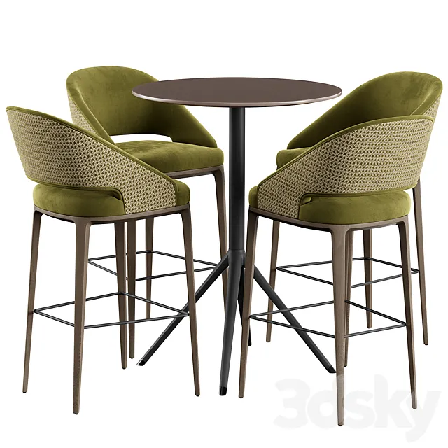 Bar stool Cut Konyshev OTX 3ds Max