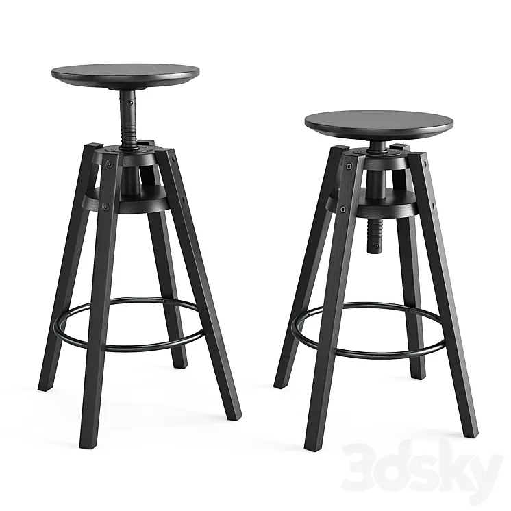 Bar stool dalfred 3DS Max