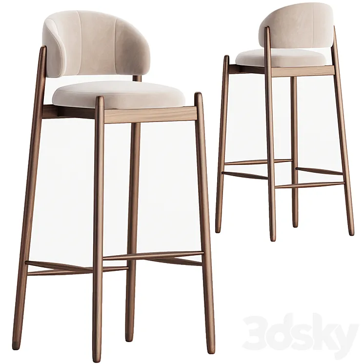 Bar stool Family Look 3DS Max Model