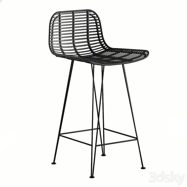 Bar stool hk living 3dsMax Model