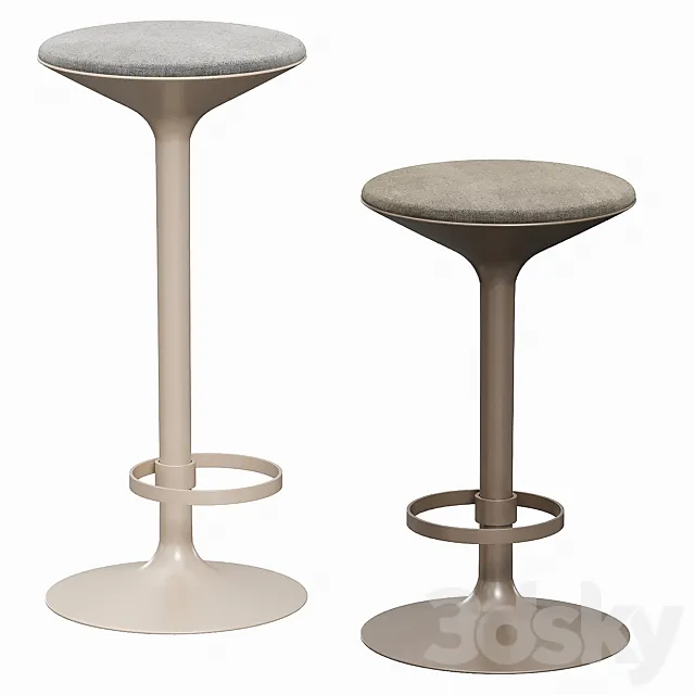 Bar stool Hula BQ2796 Andreu World 3DS Max Model