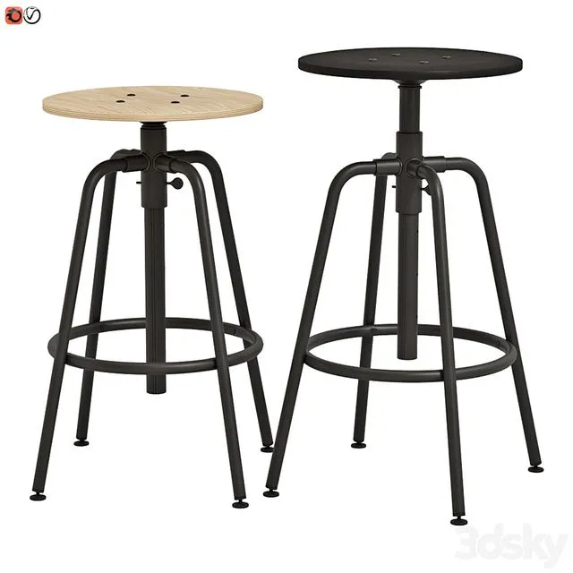 Bar stool IKEA KULLABERG 3dsMax Model