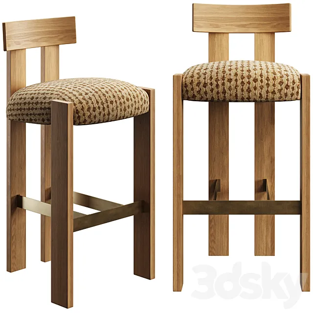 Bar stool Loc by Stahl and Band 3DS Max Model