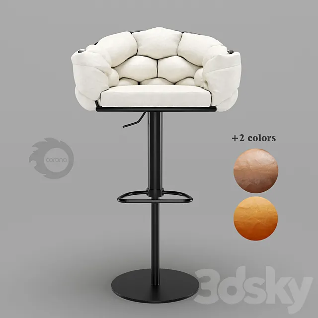 Bar stool Loft Designe 30464_30465_30466 model 3DSMax File