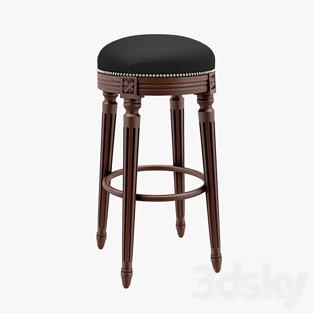 Bar stool Luigi – Seven Sedie 3ds Max