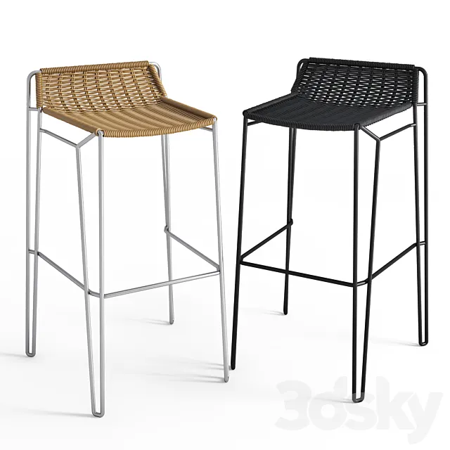 Bar stool penelope 3ds Max