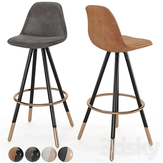 Bar Stool Stag 3DS Max Model