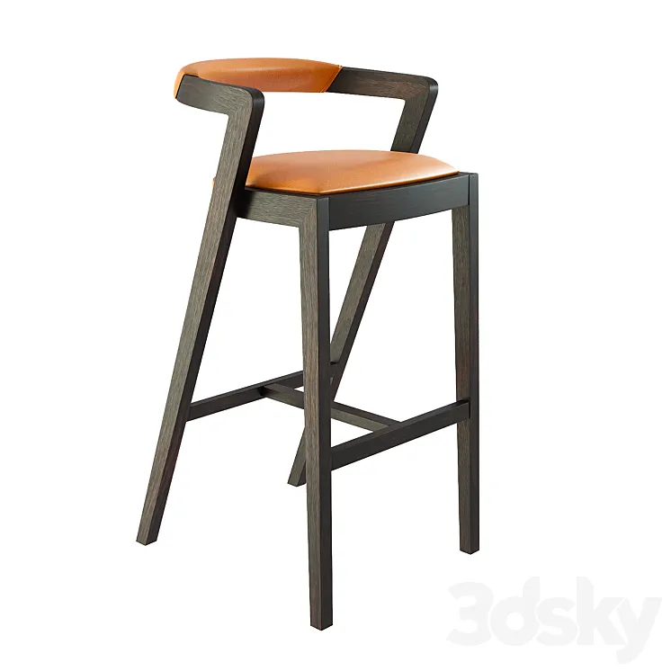 Bar stool – String\/I SG stool by Area44 studio 3DS Max