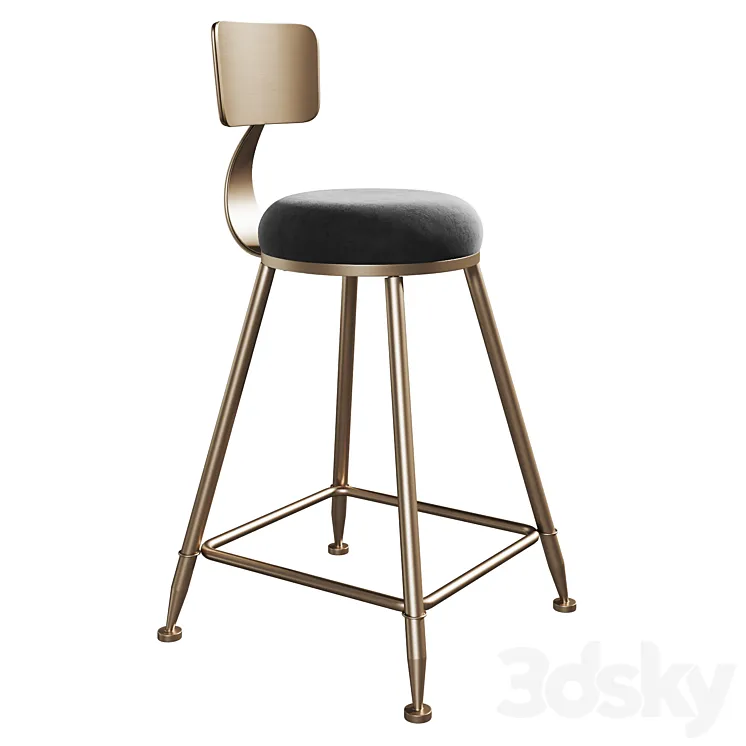 Bar stool SUNSHINE 3DS Max Model