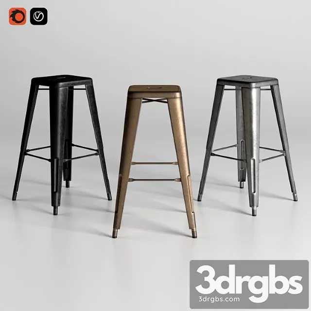 Bar stool tolix 2 3dsmax Download