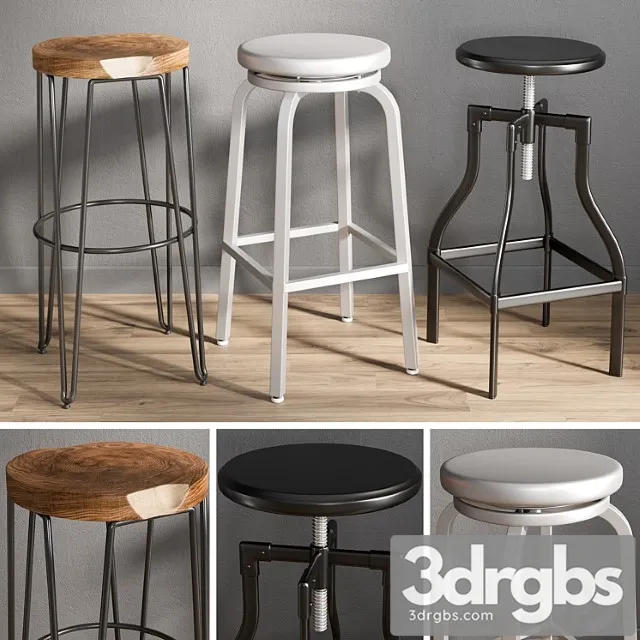 Bar stools 1 2 3dsmax Download