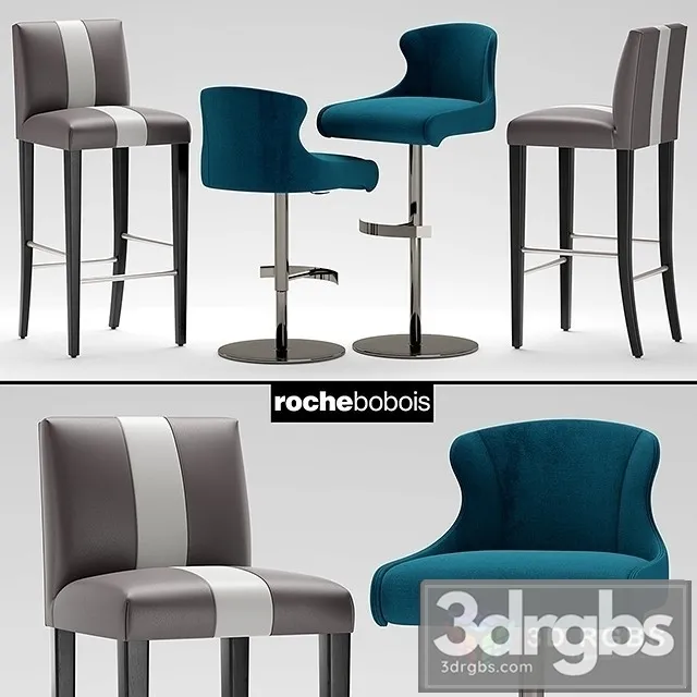 Bar Stools Chair Set 3dsmax Download