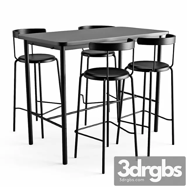 Bar table and chair tymmaryd yngvar 2 3dsmax Download