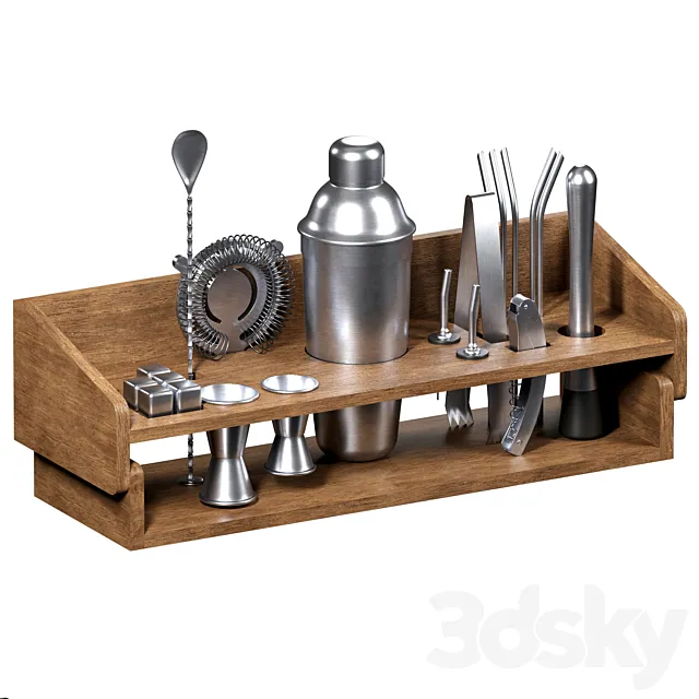 Bar tool set 3dsMax Model