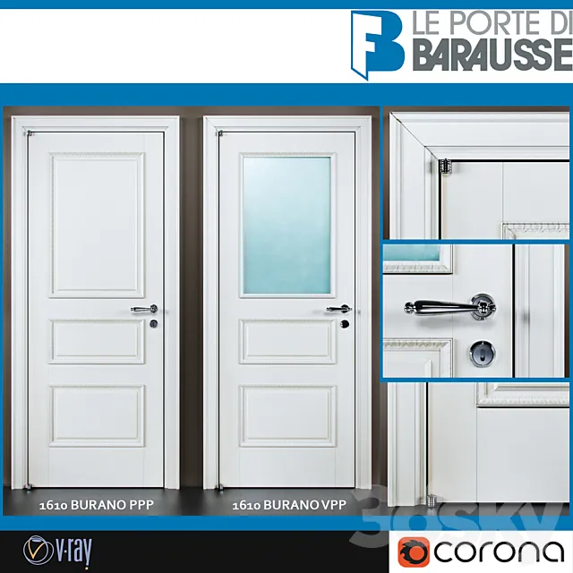 Barausse doors 3ds Max